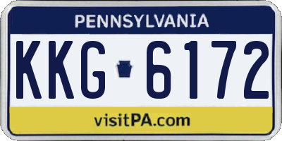PA license plate KKG6172