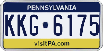 PA license plate KKG6175