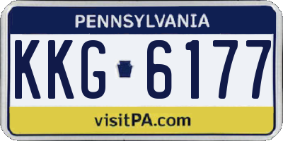 PA license plate KKG6177