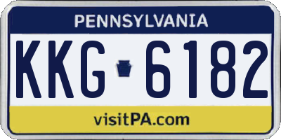 PA license plate KKG6182