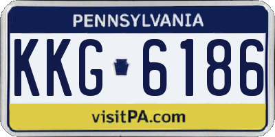 PA license plate KKG6186
