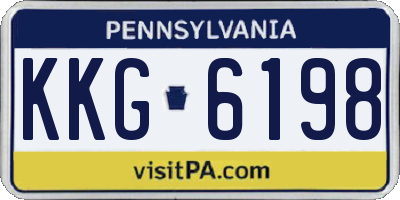 PA license plate KKG6198