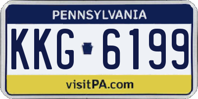 PA license plate KKG6199