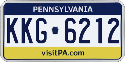 PA license plate KKG6212