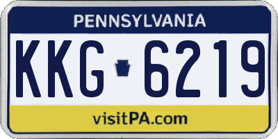PA license plate KKG6219