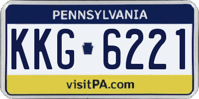 PA license plate KKG6221