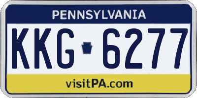 PA license plate KKG6277