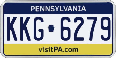 PA license plate KKG6279