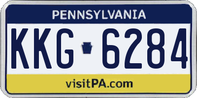 PA license plate KKG6284