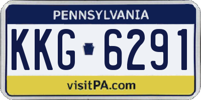 PA license plate KKG6291