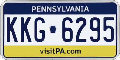 PA license plate KKG6295
