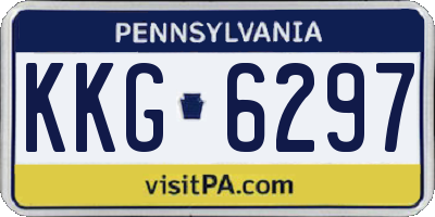 PA license plate KKG6297