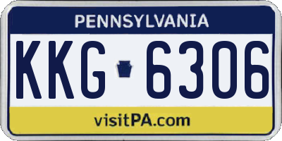 PA license plate KKG6306