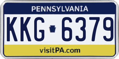 PA license plate KKG6379