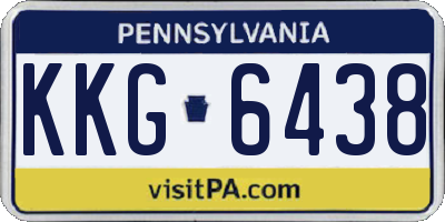 PA license plate KKG6438