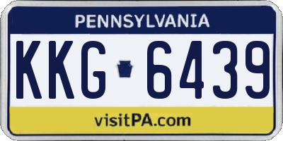 PA license plate KKG6439