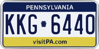 PA license plate KKG6440