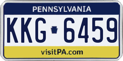 PA license plate KKG6459