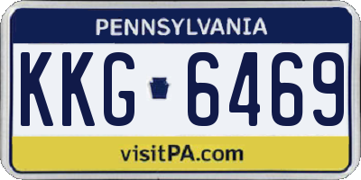 PA license plate KKG6469
