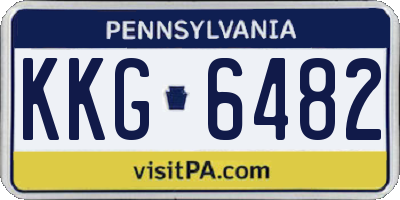 PA license plate KKG6482