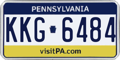 PA license plate KKG6484