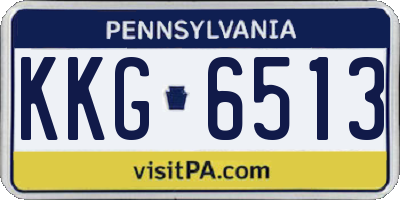 PA license plate KKG6513