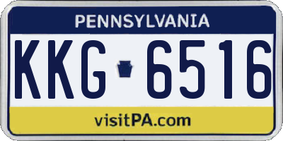 PA license plate KKG6516