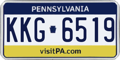 PA license plate KKG6519