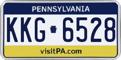 PA license plate KKG6528