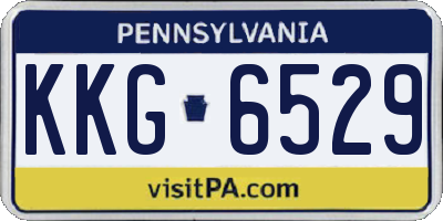 PA license plate KKG6529