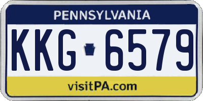 PA license plate KKG6579