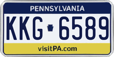 PA license plate KKG6589