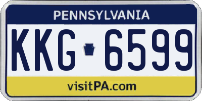 PA license plate KKG6599