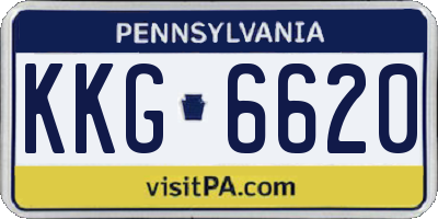 PA license plate KKG6620