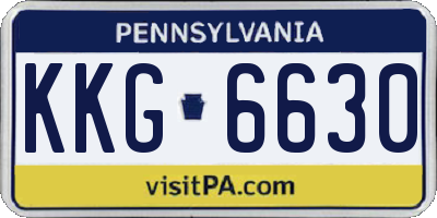 PA license plate KKG6630