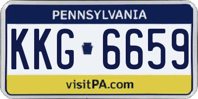 PA license plate KKG6659