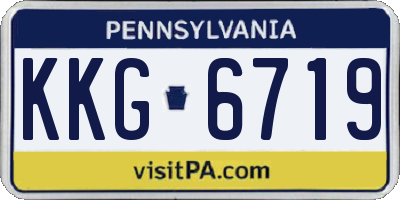 PA license plate KKG6719