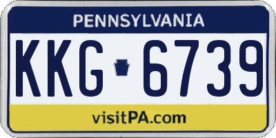 PA license plate KKG6739