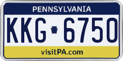 PA license plate KKG6750