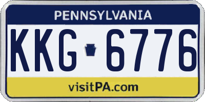 PA license plate KKG6776