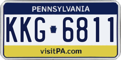 PA license plate KKG6811