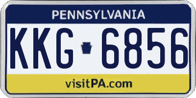 PA license plate KKG6856