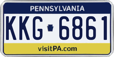 PA license plate KKG6861
