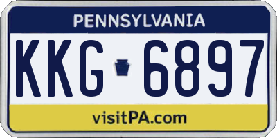 PA license plate KKG6897
