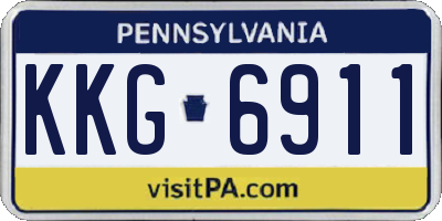 PA license plate KKG6911