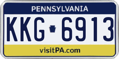 PA license plate KKG6913