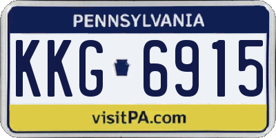 PA license plate KKG6915