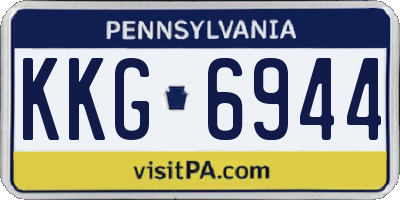 PA license plate KKG6944