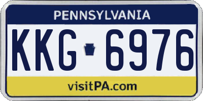 PA license plate KKG6976