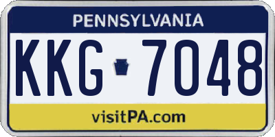 PA license plate KKG7048